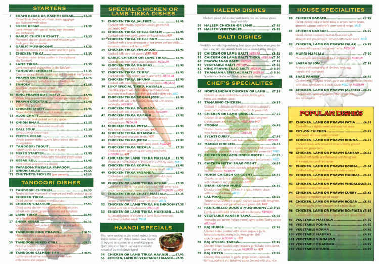 Menu Image